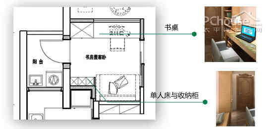 (书房平面布局图)