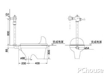 蹲便器安装示意图解